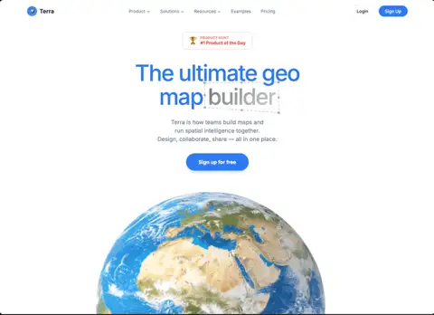 Terra — Environment website design showcase