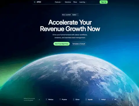 Planet Orbit — Science website design showcase
