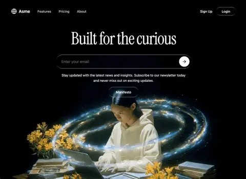 ASME — Business website design showcase